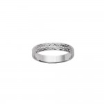 Bague Homme Alliance Argent 925 Rhodi Anneau 4mm Biseaut