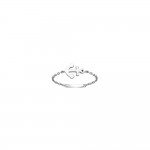 Bague Femme Chane Argent 925 Rhodi  - Ancre Marine Bateau 10x8mm