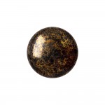 Loisirs cratifs - Cabochon Rond en Verre 25mm - Jet Bronze