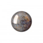 Loisirs cratifs - Cabochon Rond en Verre 25mm - Opaque Grey Bronze