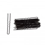 Accessoires Cheveux : 25 Épingles Métal Peint Noir 6cm