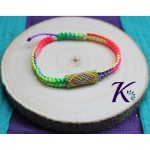 zBracelet Macram Dgrad Couleurs Vives Tube 22x8mm Perles Miyuki Rversible