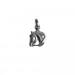 KBC - Pendentif Argent 925 Rhodi Tte de Cheval 11x9mm