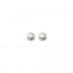 Boucles d'oreilles Clous Plaqu Or Perles Ecrues